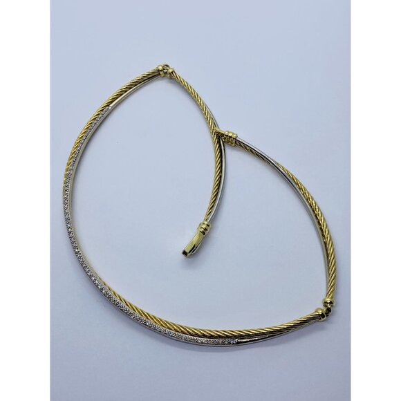 David Yurman Two-Tone Gold and Silver Necklace - Picture 16 of 16